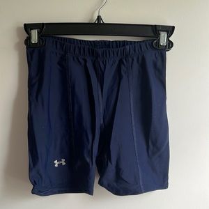 Under armor navy mid length spandex small